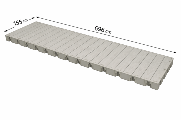 Modul 155 x 696 x 25 cm
