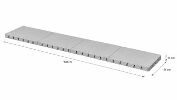 Modul 155 x 928 x 25 cm
