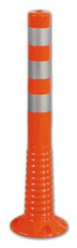 Flexible post 750 mm - orange, white tape