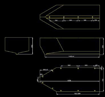 Start/end of catamaran pontoon