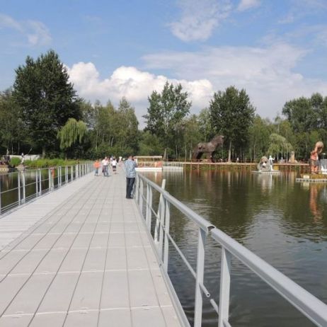 Side Safety Railing for 50 cm high Modular Floating Dock 112 x 110 cm