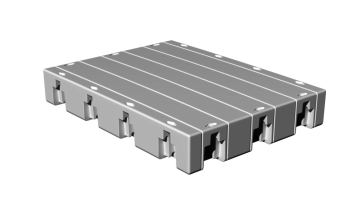 Modular dock - basic modul - 166 x 155 x 25 cm