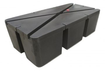 Pontoon black 100 cm x 50 cm x 42