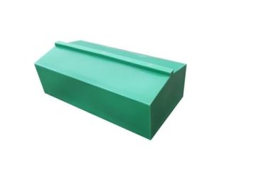 Pontoon boat center section, green, 100 liters, PE