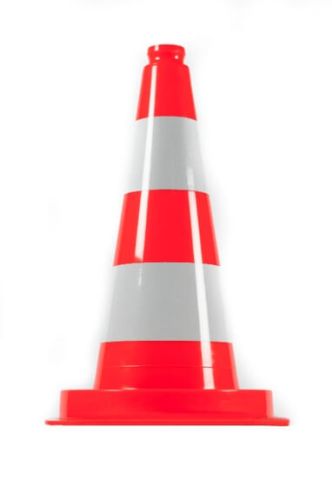 Road Traffic Cone 50 cm PVC – Reflective