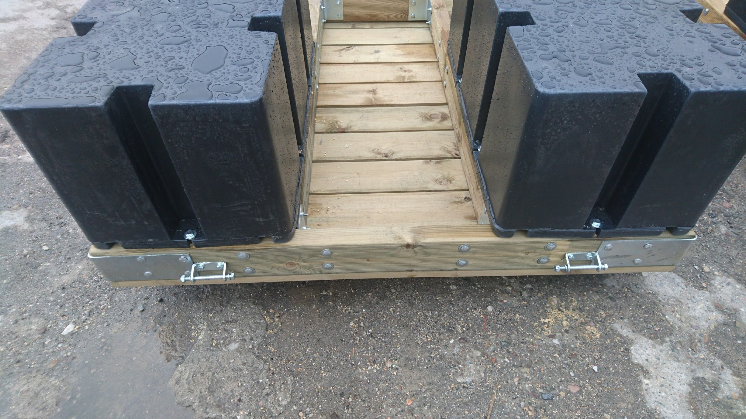 Pontoon black 200 l , 100 cm x 50 cm x 42