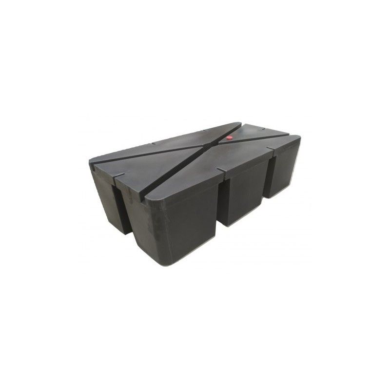 Pontoon black 100 cm x 50 cm x 42