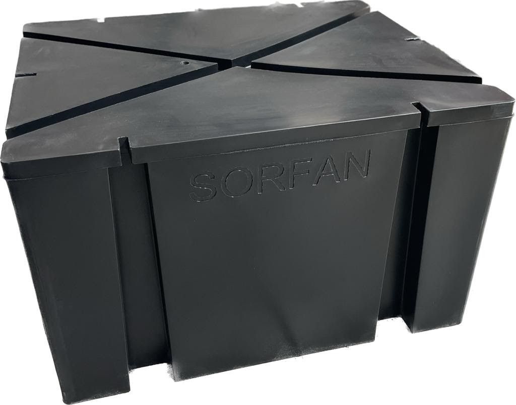 Platform float (black) 100 cm x 100 cm x 42 cm