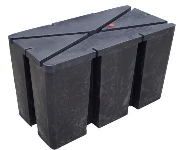 Pływak pomostowy 280l (czarny) 100 cm x 50 cm x 60 cm