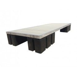 Pływak pomostowy 140l (czarny) 100 cm x 50 cm x 30 cm