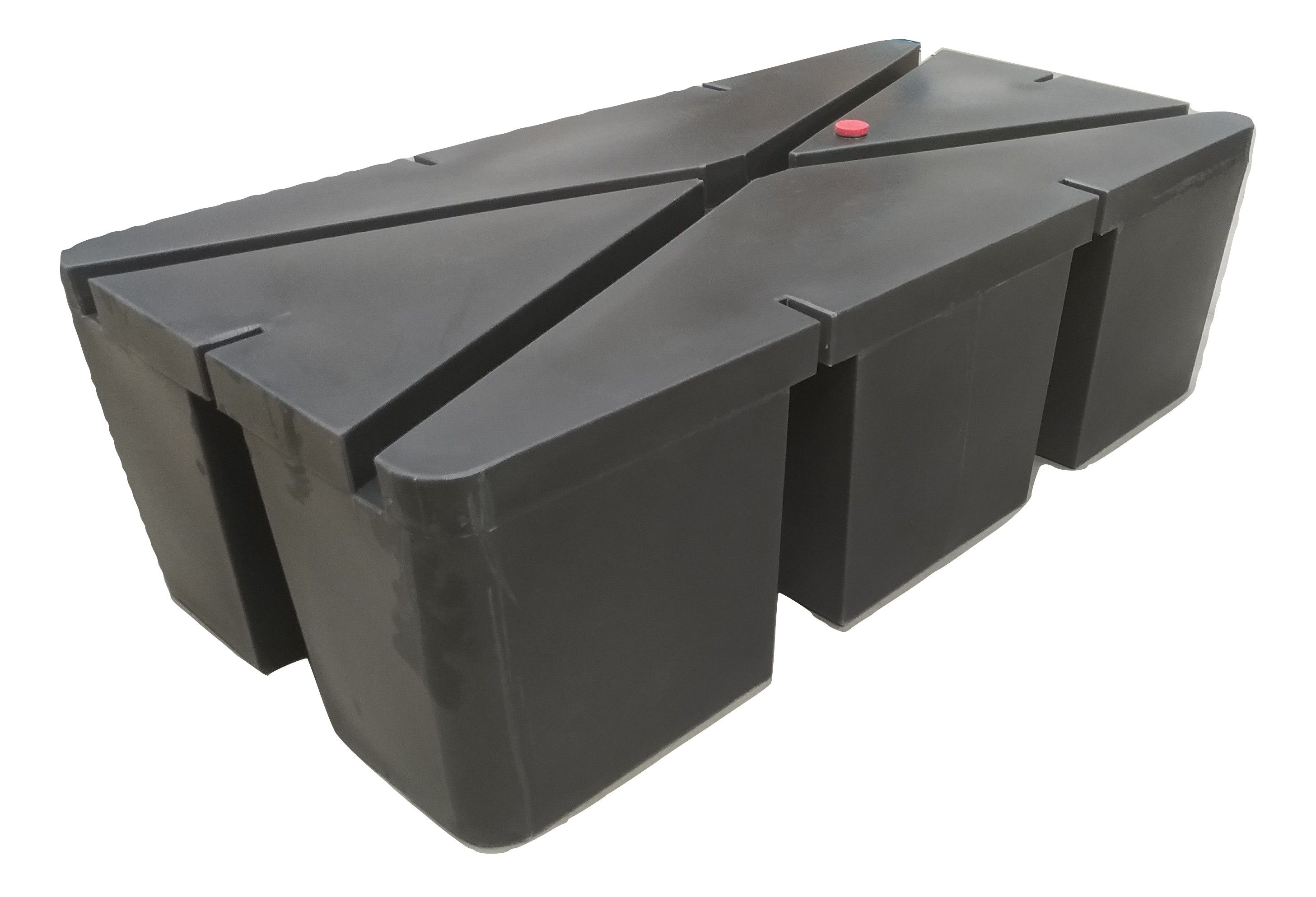 Pływak pomostowy 140l (czarny) 100 cm x 50 cm x 30 cm