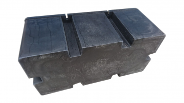 Pływak pomostowy 200l (czarny) 100 cm x 50 cm x 42 cm