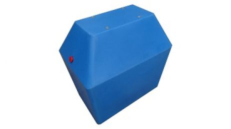 Plovák 60x40x61 Y-bom modrý + 4 závity z nerezové oceli