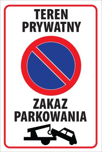 Prohibition Signboard for Plastic A-Frame Stand – “No Parking”