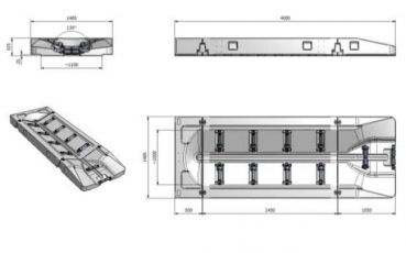 Nájezdová rampa pro skútry/kajaky