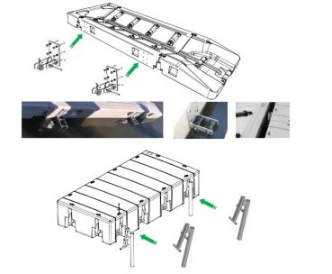 Nájezdová rampa pro skútry/kajaky